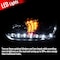Spec-D Tuning 99-05 Volkswagen Golf R8 Style Halo LED Projector LHP-GLF99JM-8V2-TM - alternate 3